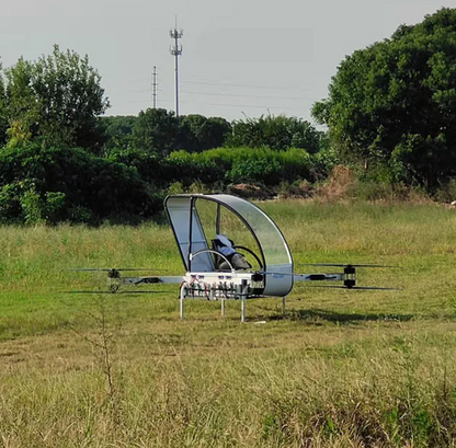 Dron levanta persona 100kg