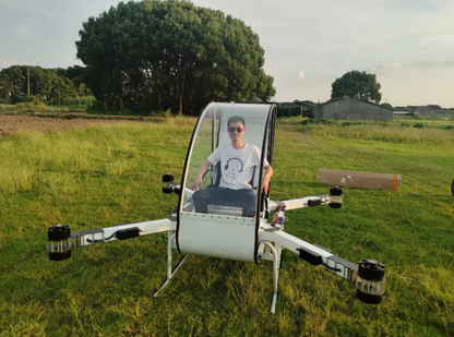 Dron levanta persona 100kg