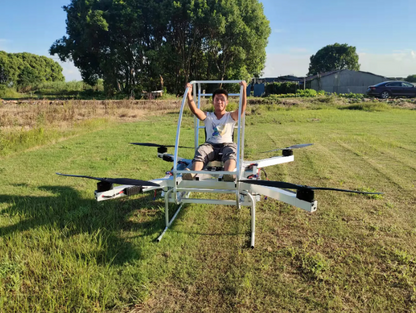 Dron levanta persona 100kg